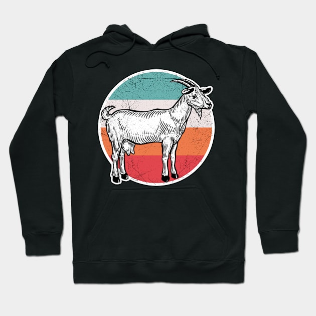 Vintage Retro Goat Hoodie by aaltadel